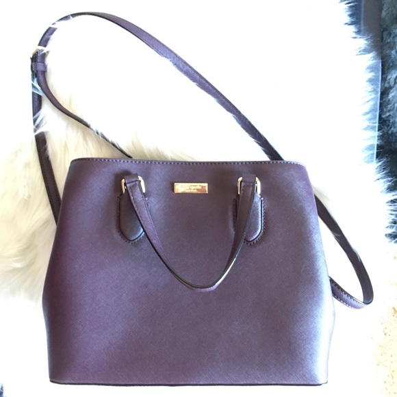 kate spade Handbags - Kate spade evangelie. Purple/burgundy. Great cond!